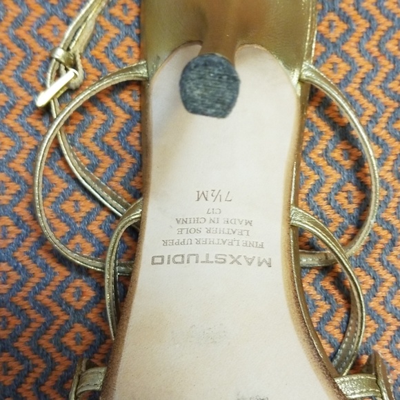 🌜Maxstudio Salvador Rose Art Deco Strappy Heels - Picture 8 of 8